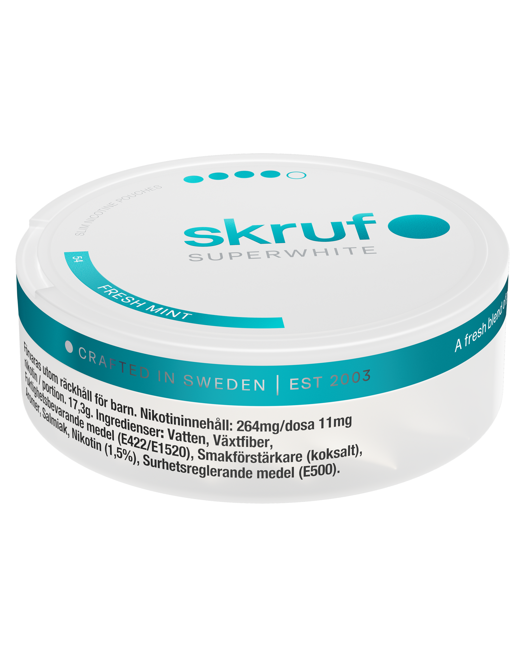 skruf SUPERWHITE no. 54 FRESH MINT XTRA STRONG - bild 2