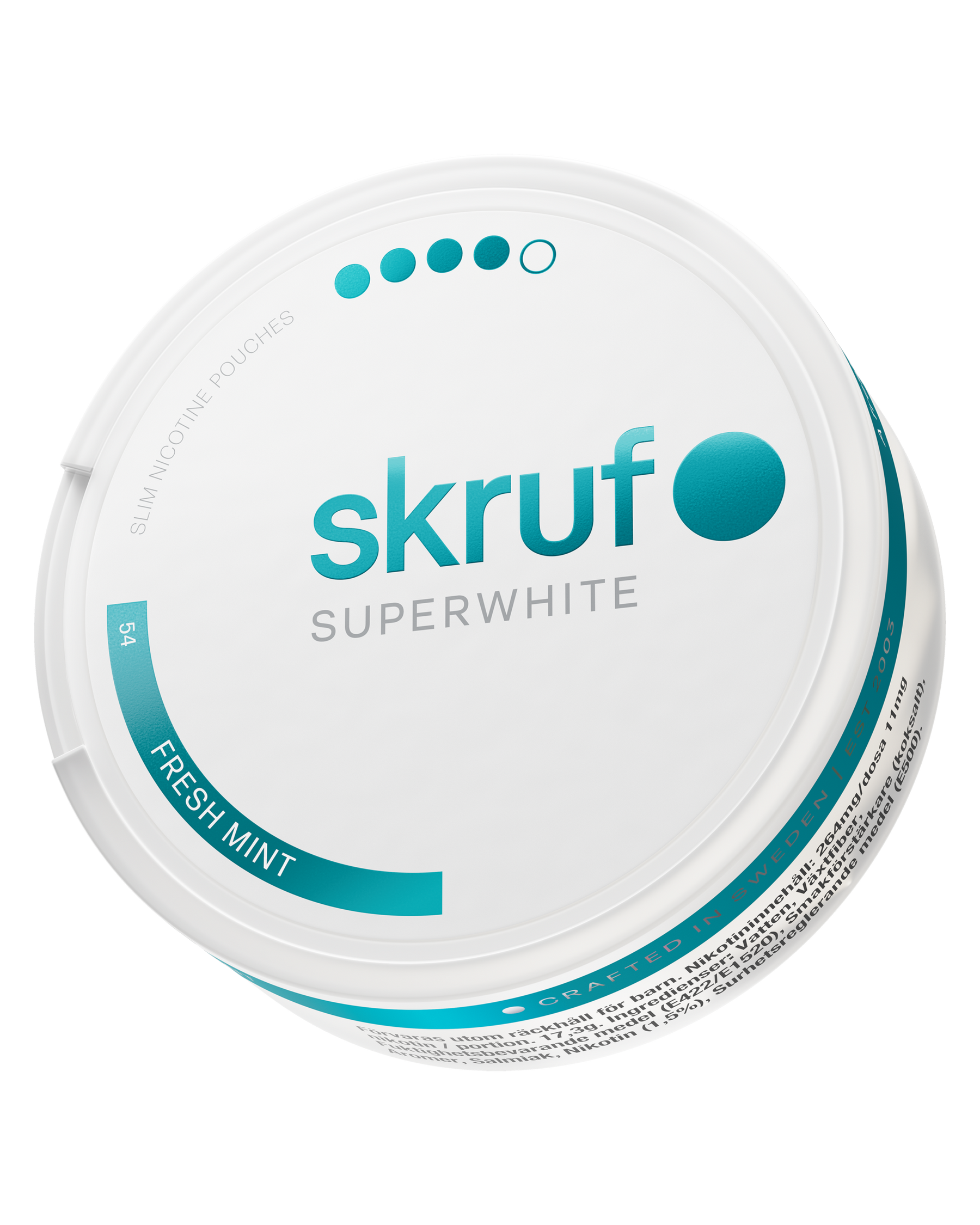 skruf SUPERWHITE no. 54 FRESH MINT XTRA STRONG - bild 4