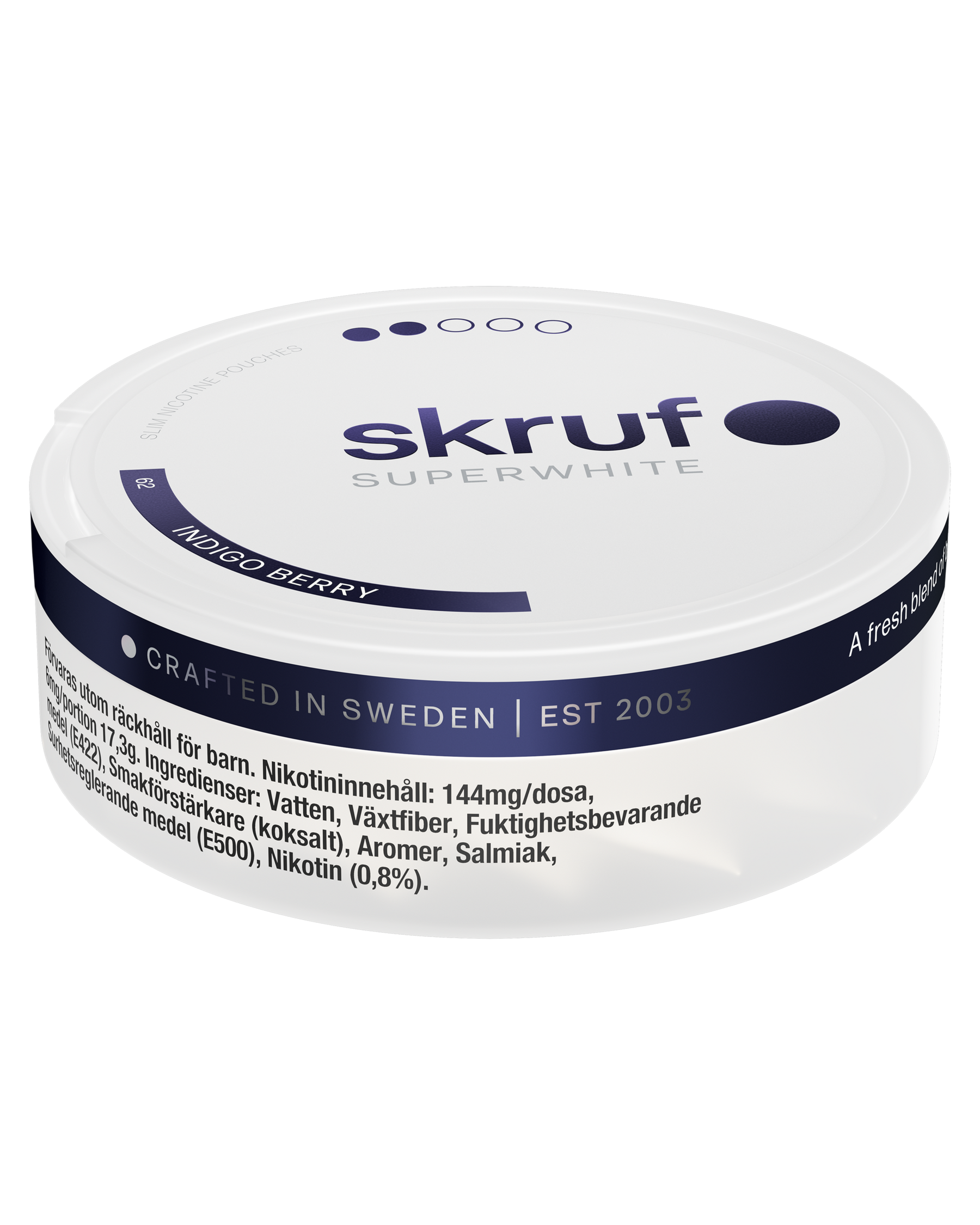 skruf SUPERWHITE no. 62 INDIGO BERRY MEDIUM STRENGTH - bild 2