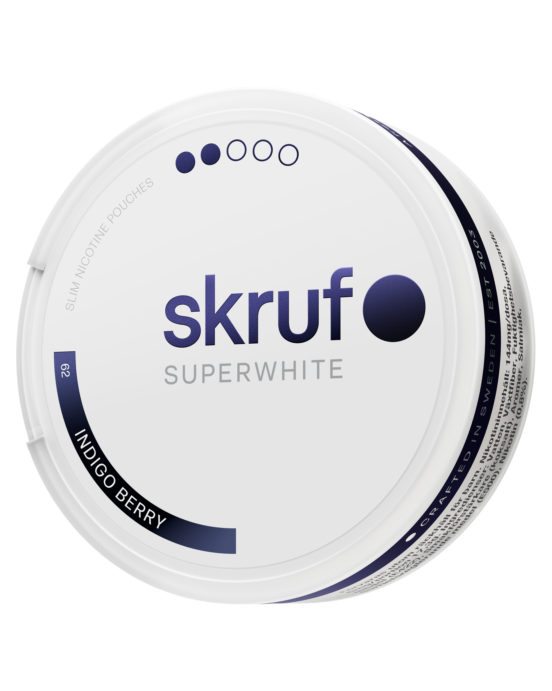 skruf SUPERWHITE no. 62 INDIGO BERRY MEDIUM STRENGTH - bild 3