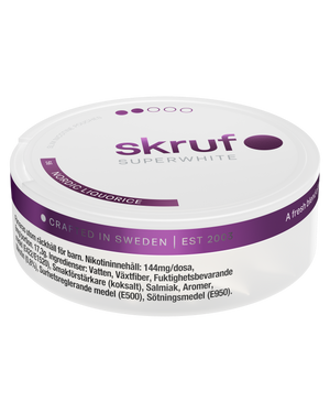 skruf SUPERWHITE no. 56 NORDIC LIQUORICE MEDIUM STRENGTH - bild 2