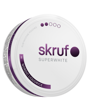 skruf SUPERWHITE no. 56 NORDIC LIQUORICE MEDIUM STRENGTH