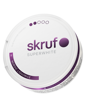 skruf SUPERWHITE no. 56 NORDIC LIQUORICE MEDIUM STRENGTH - bild 4