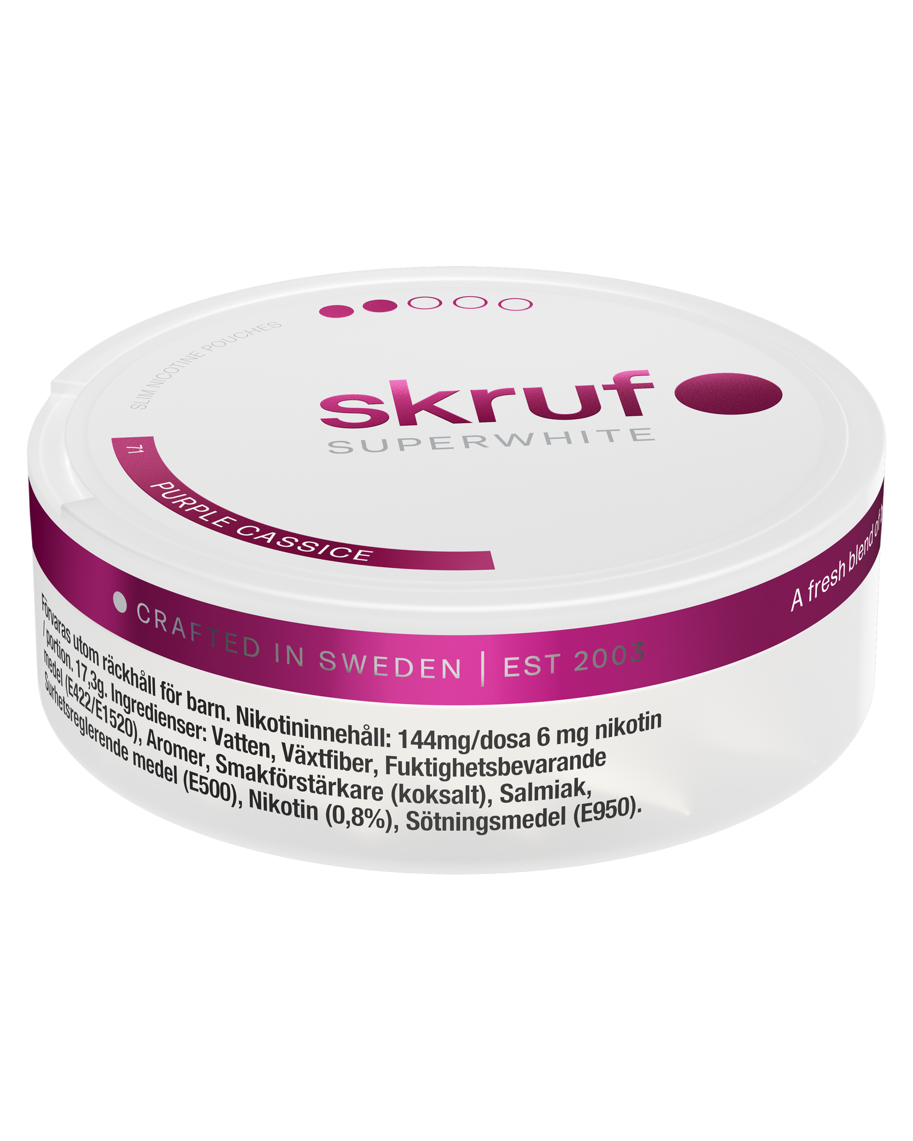 skruf SUPERWHITE no. 71 PURPLE CASSICE MEDIUM STRENGTH - bild 2