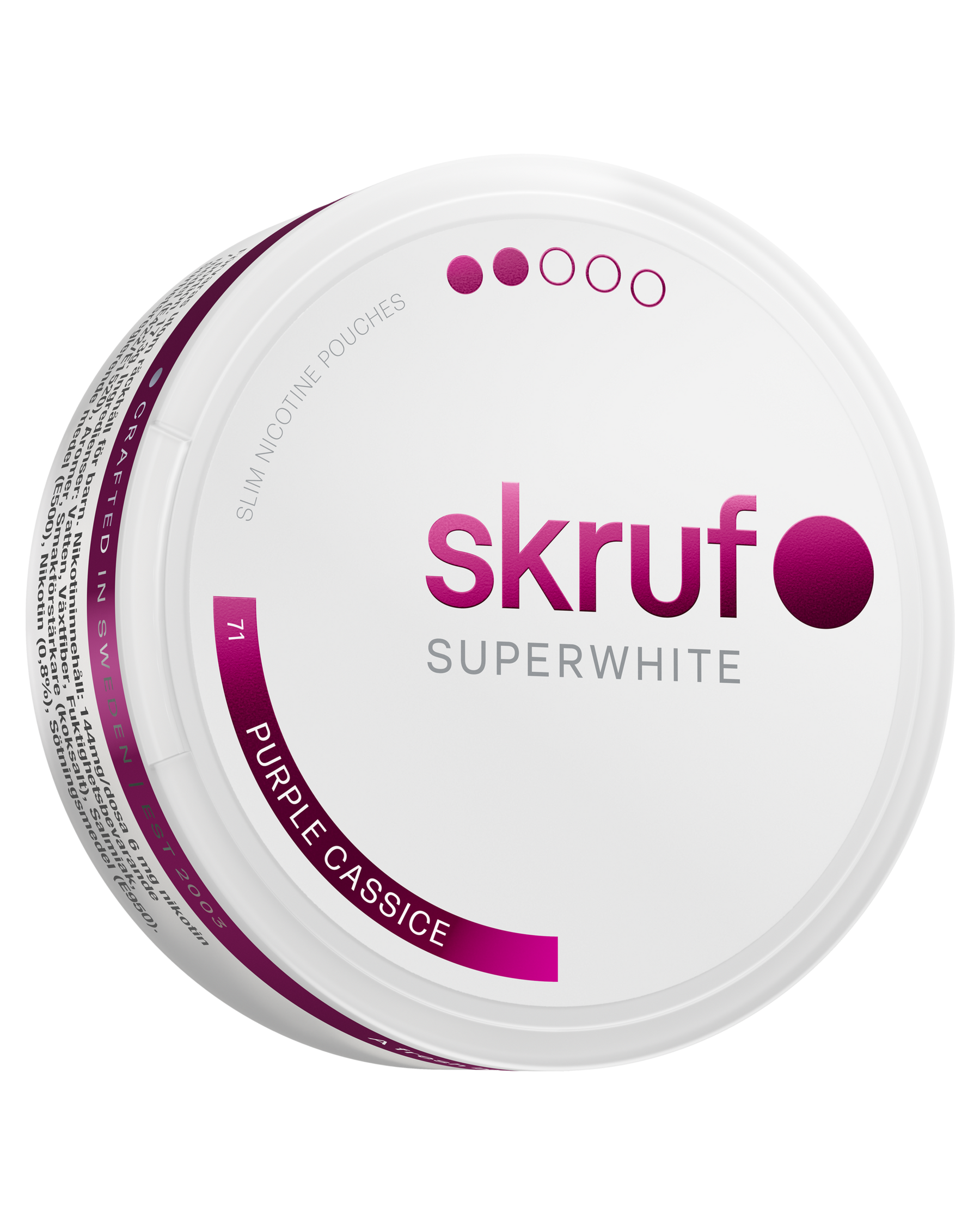 skruf SUPERWHITE no. 71 PURPLE CASSICE MEDIUM STRENGTH