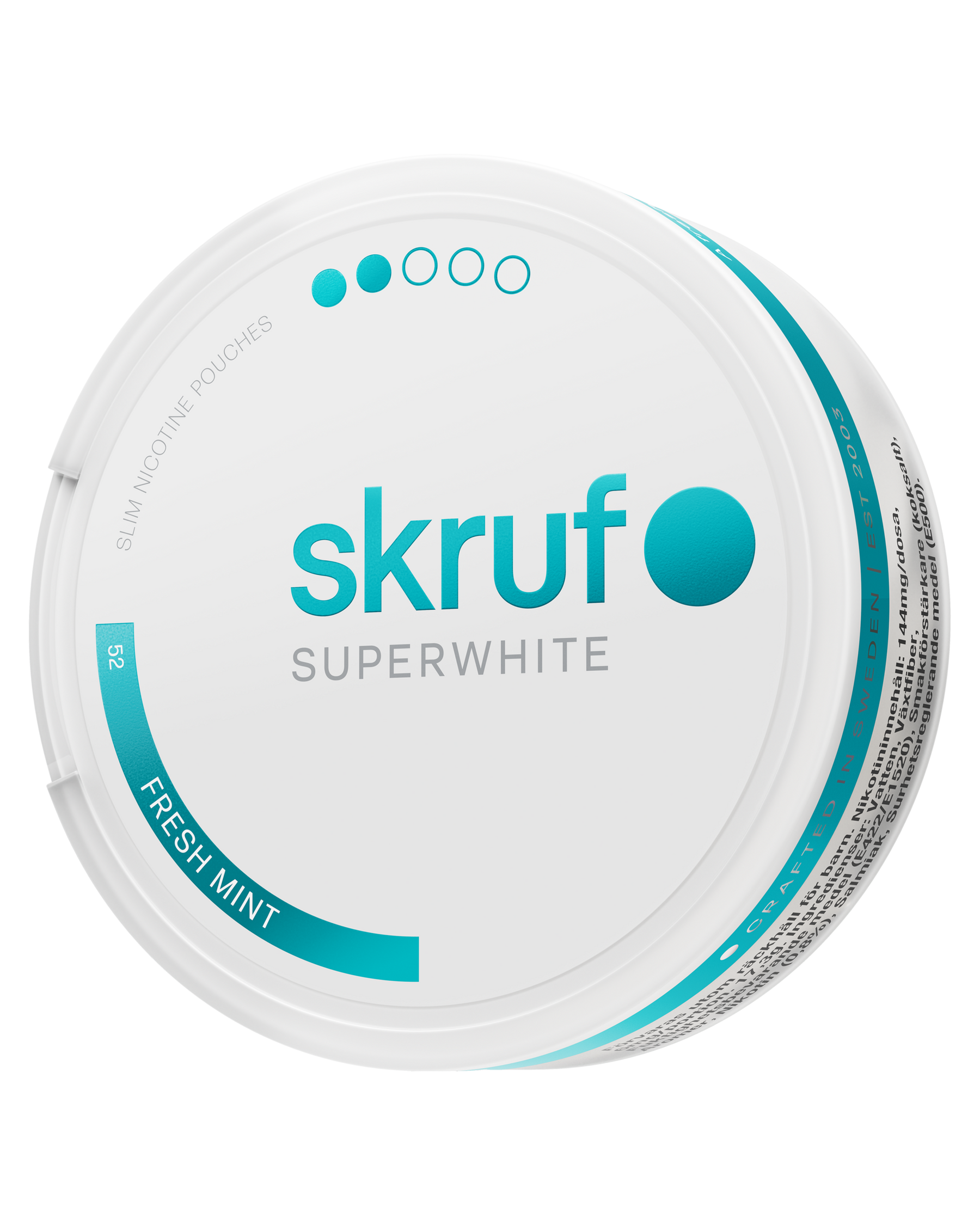 skruf SUPERWHITE no. 52 FRESH MINT MEDIUM STRENGTH - bild 3
