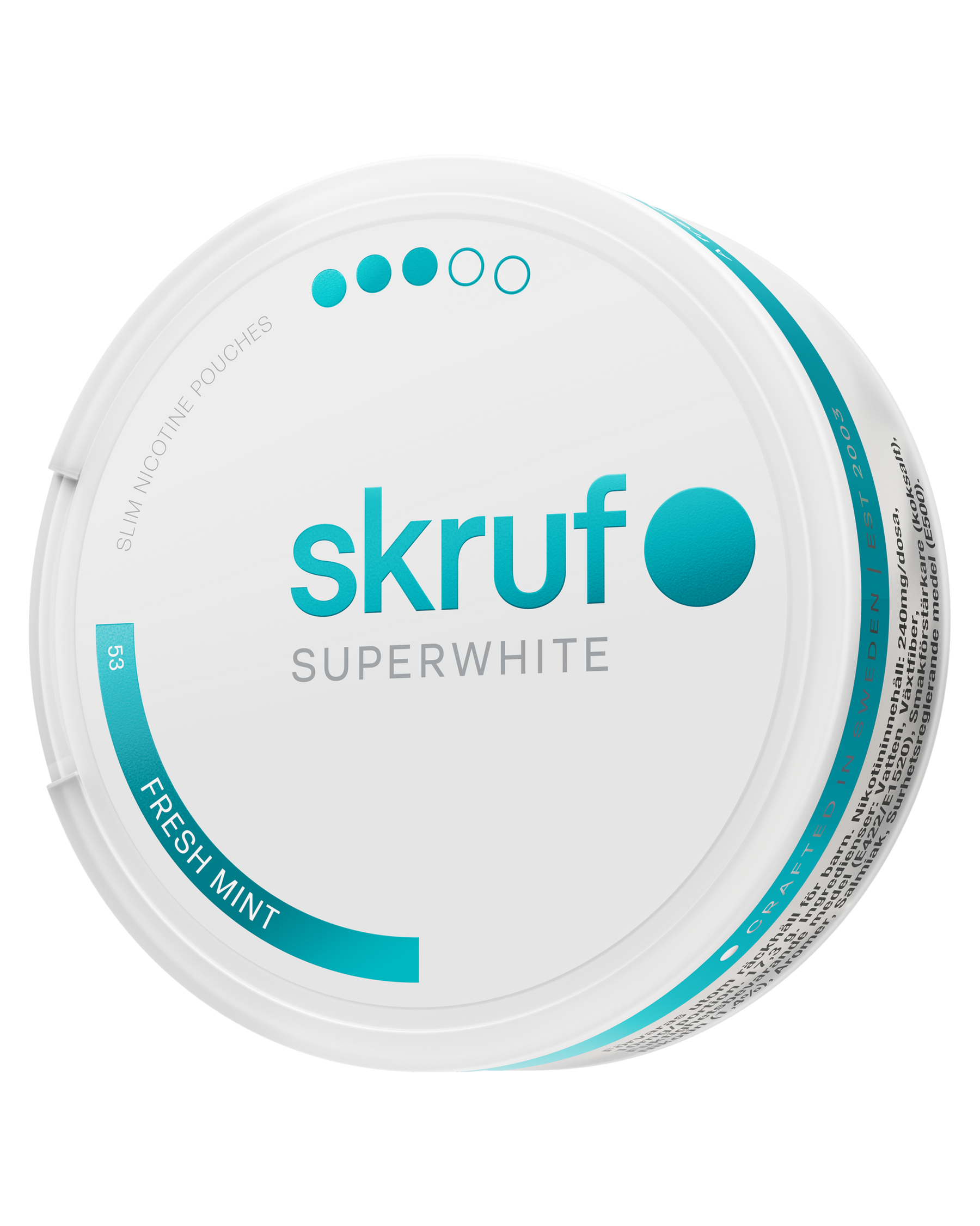 skruf SUPERWHITE no. 53 FRESH MINT STRONG - bild 3