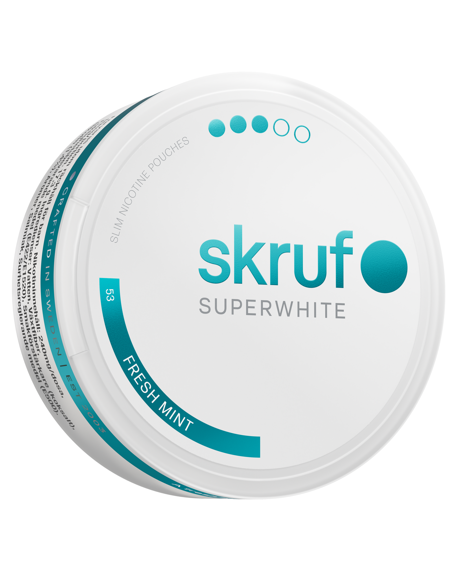 skruf SUPERWHITE no. 53 FRESH MINT STRONG