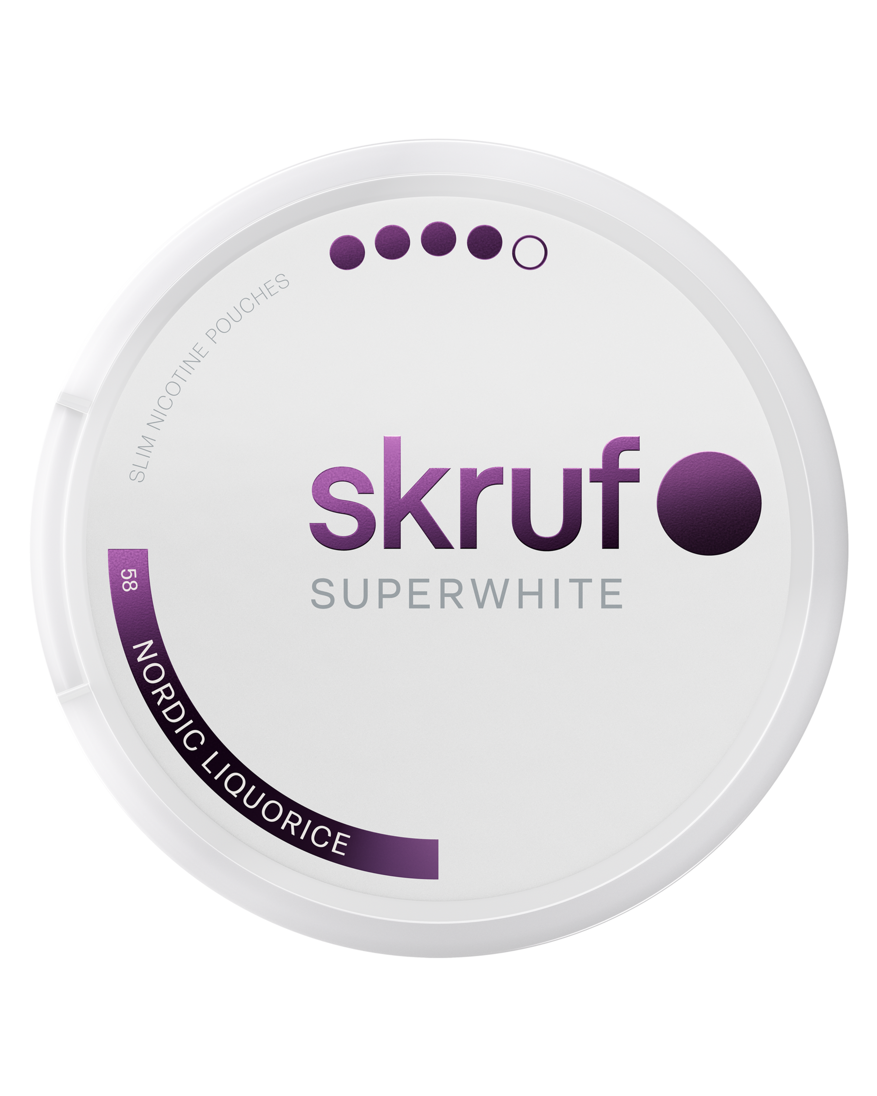skruf SUPERWHITE no. 58 NORDIC LIQUORICE XTRA STRONG - bild 5