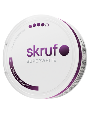 skruf SUPERWHITE no. 58 NORDIC LIQUORICE XTRA STRONG - bild 3