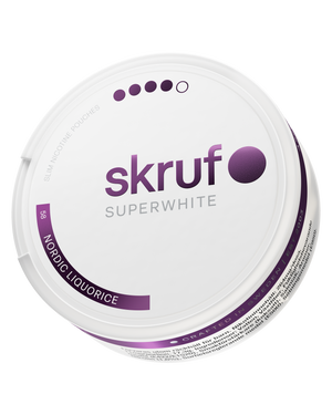 skruf SUPERWHITE no. 58 NORDIC LIQUORICE XTRA STRONG - bild 4
