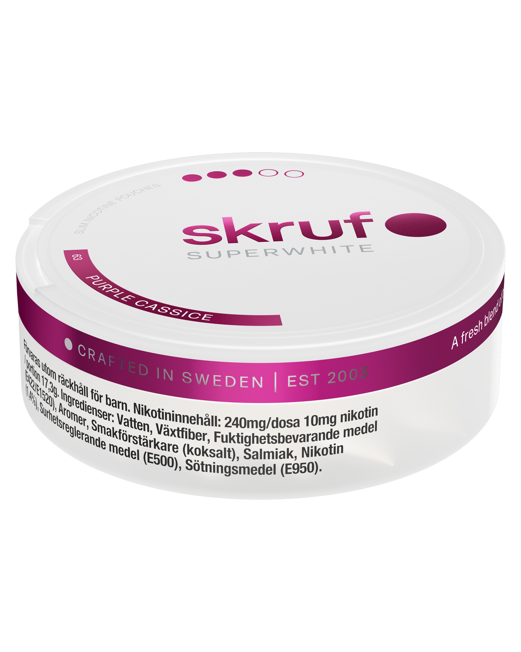 skruf SUPERWHITE no. 63 PURPLE CASSICE STRONG - bild 2