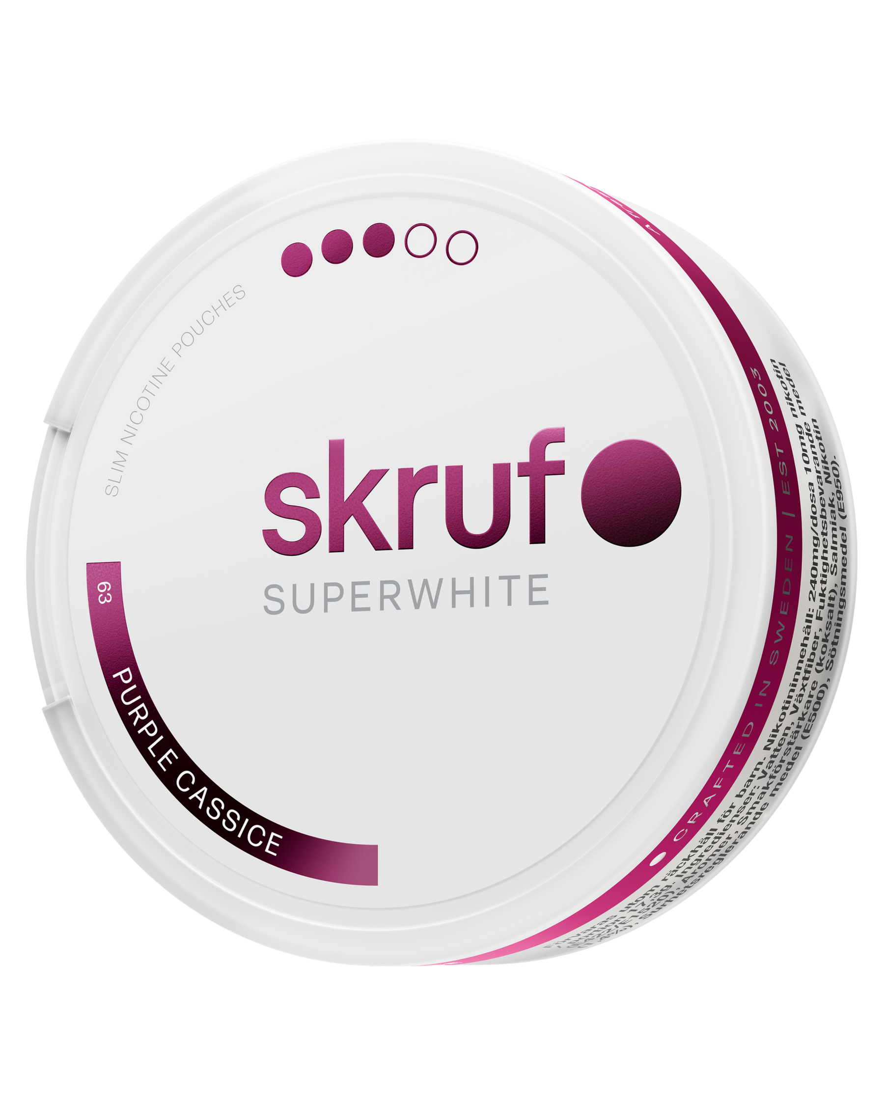 skruf SUPERWHITE no. 63 PURPLE CASSICE STRONG - bild 3