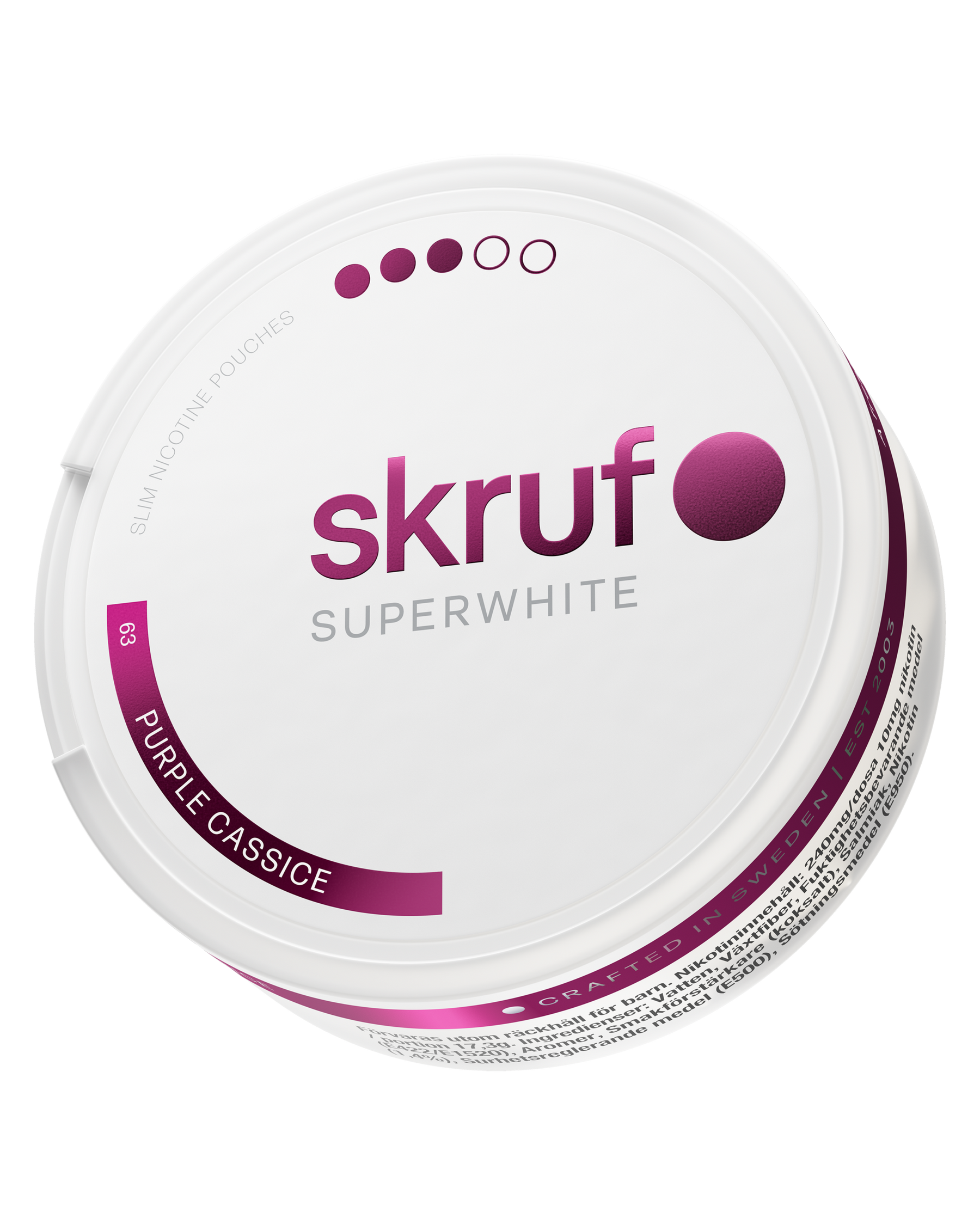 skruf SUPERWHITE no. 63 PURPLE CASSICE STRONG - bild 4