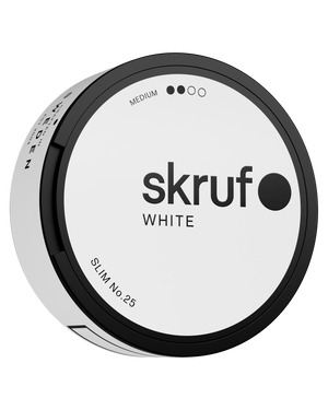 skruf no. 25 Slim White Medium