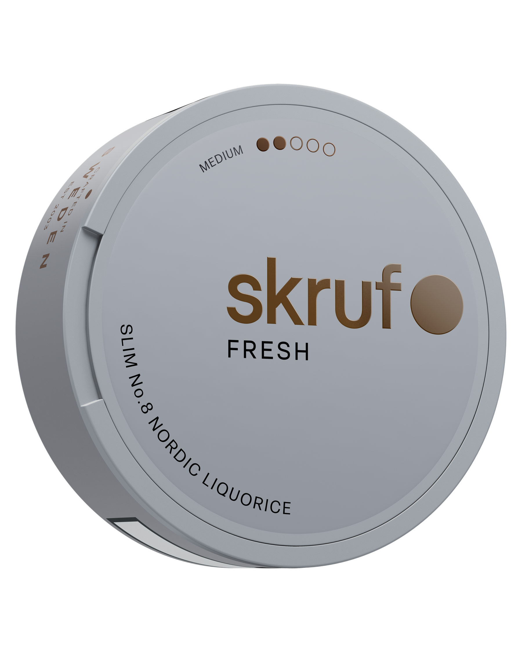 skruf fresh no. 8 NORDIC LIQUORICE MEDIUM