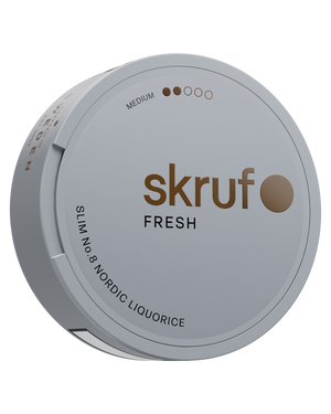 skruf fresh no. 8 NORDIC LIQUORICE MEDIUM